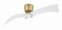 Craftmade - TRN52WSB2 - 52" Ceiling Fan - Tern - White/Satin Brass