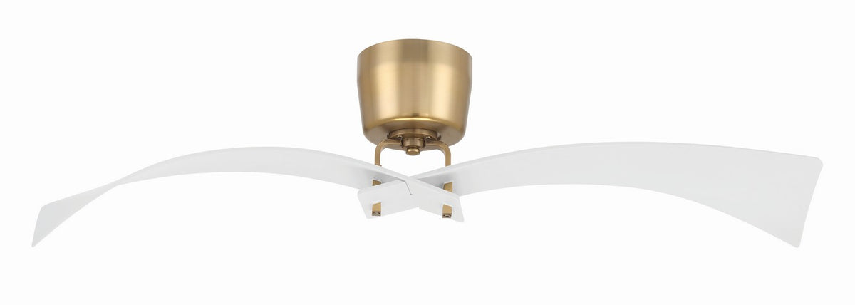 Craftmade - TRN52WSB2 - 52" Ceiling Fan - Tern - White/Satin Brass