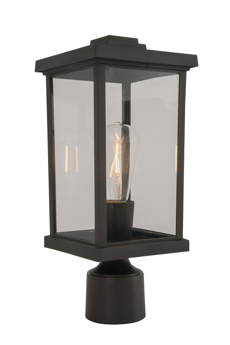 Craftmade - ZA2415-BZ-C - One Light Post Mount - Resilience Lanterns - Bronze