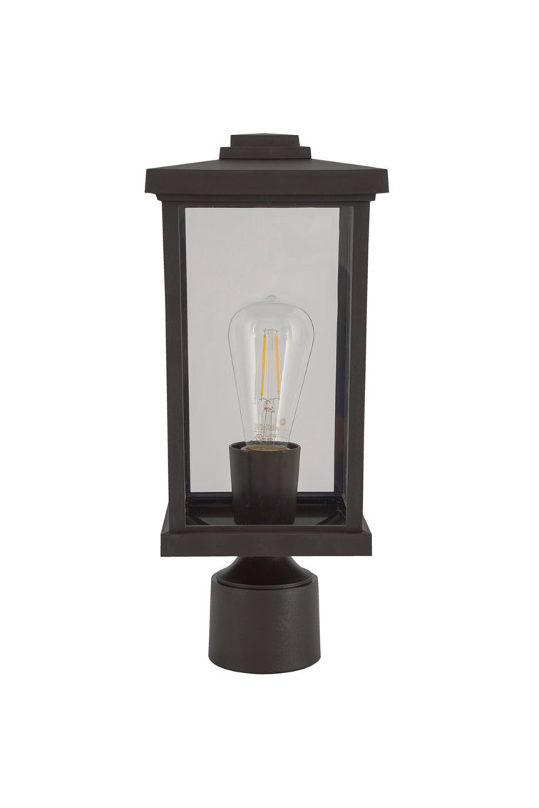 Craftmade - ZA2415-BZ-C - One Light Post Mount - Resilience Lanterns - Bronze