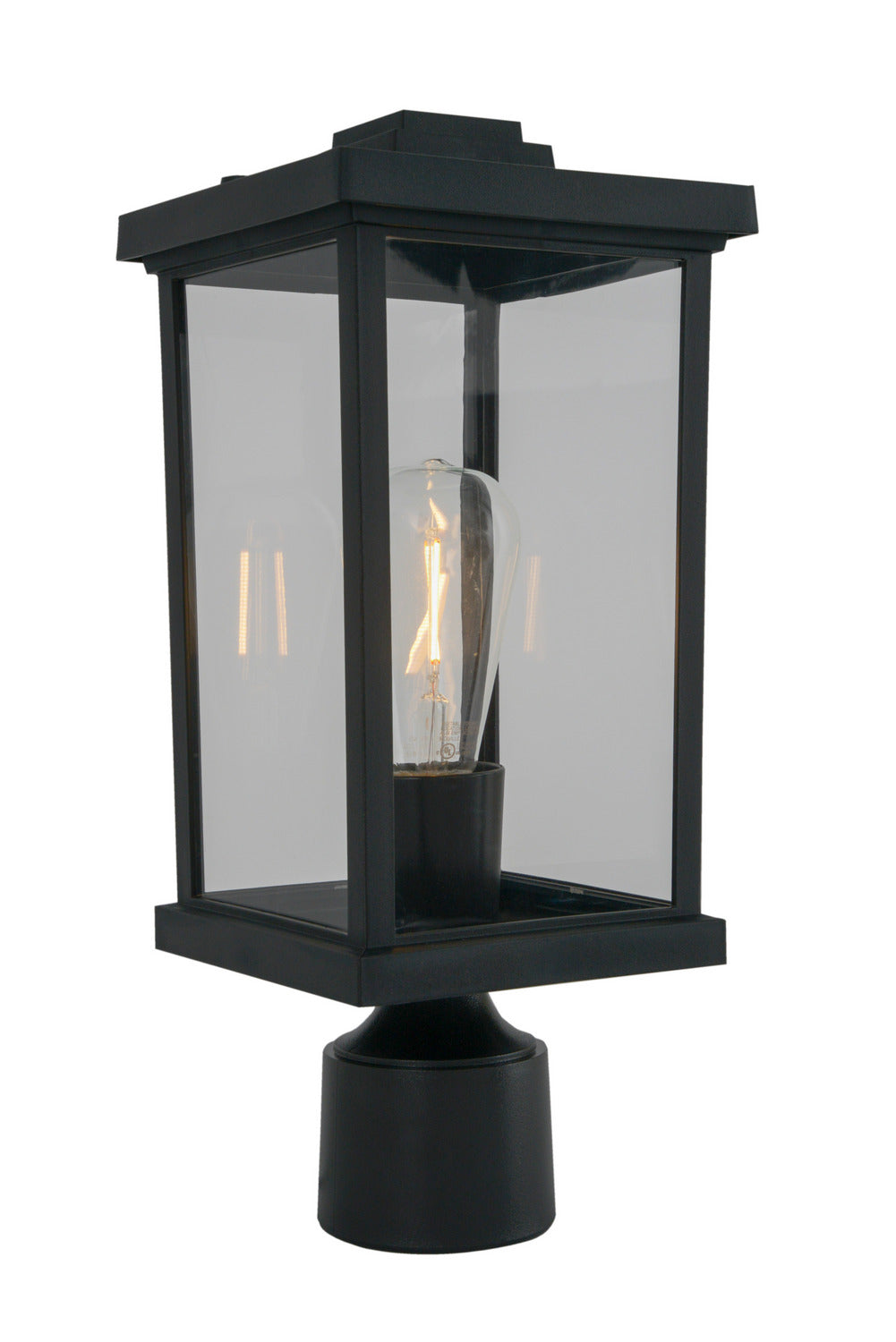 Craftmade - ZA2415-TB-C - One Light Post Mount - Resilience Lanterns - Textured Black