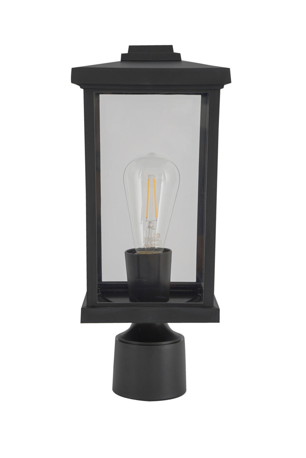 Craftmade - ZA2415-TB-C - One Light Post Mount - Resilience Lanterns - Textured Black
