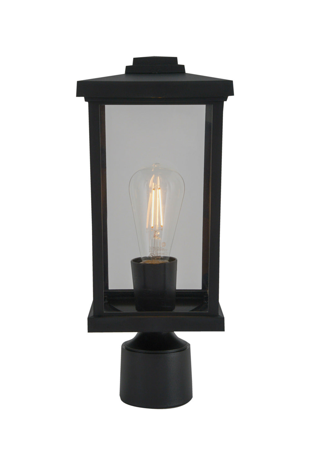 Craftmade - ZA2415-TB-C - One Light Post Mount - Resilience Lanterns - Textured Black