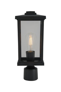 Craftmade - ZA2415-TB-C - One Light Post Mount - Resilience Lanterns - Textured Black