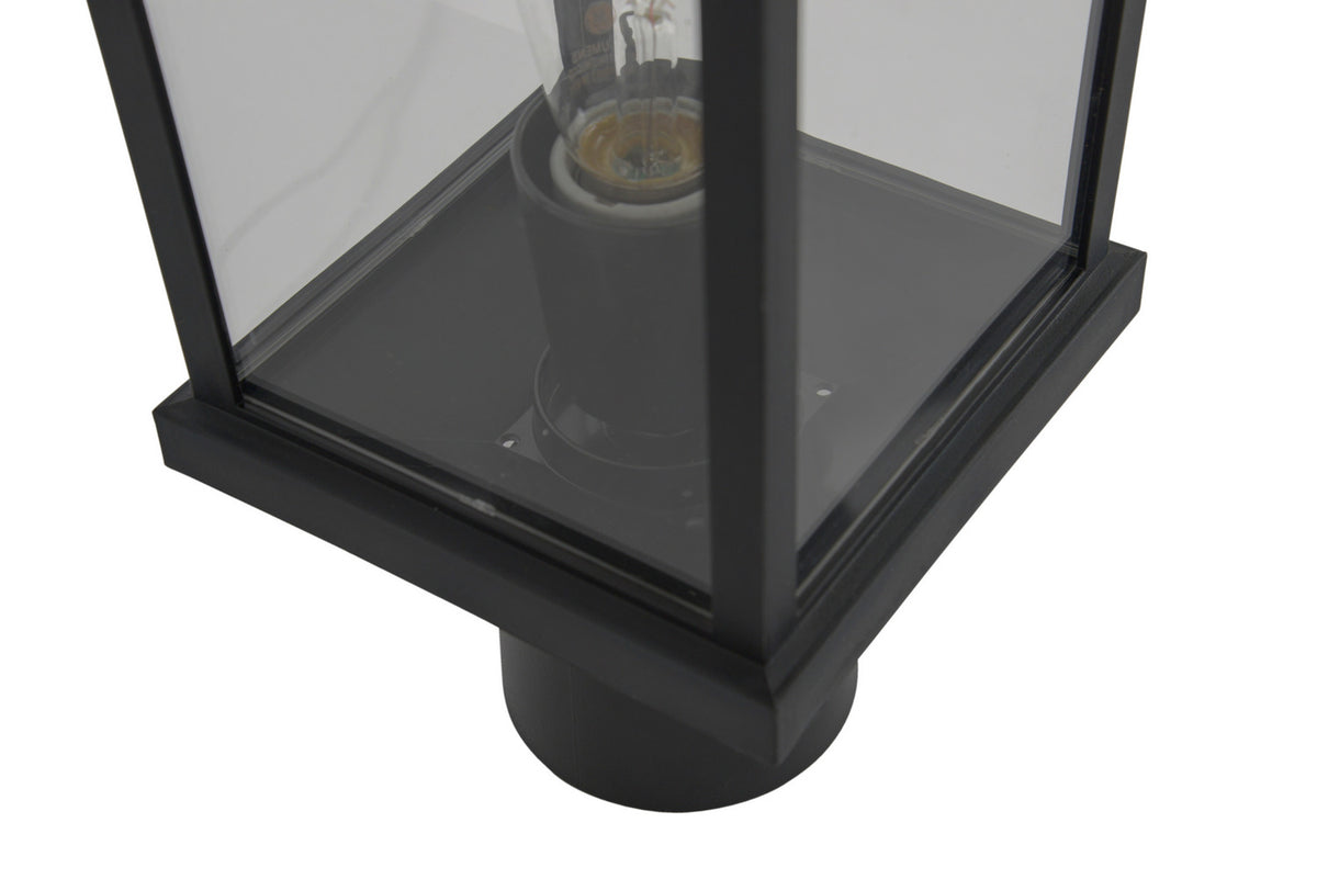 Craftmade - ZA2415-TB-C - One Light Post Mount - Resilience Lanterns - Textured Black