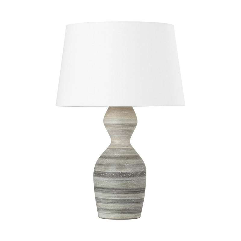 Hudson Valley - L7329-VGL/CWD - One Light Table Lamp - Nahant - Vintage Gold Leaf/ Ceramic White Dune