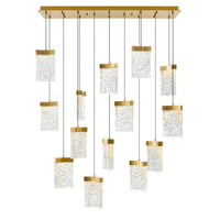 CWI Lighting - 1587P48-14-624-RC - LED Chandelier - Lava - Brass