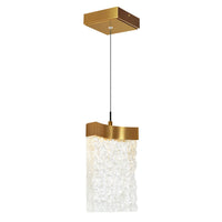 CWI Lighting - 1587P6-1-624 - LED Mini Pendant - Lava - Brass