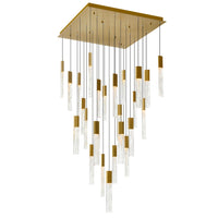CWI Lighting - 1589P28-25-624 - LED Chandelier - Greta - Brass