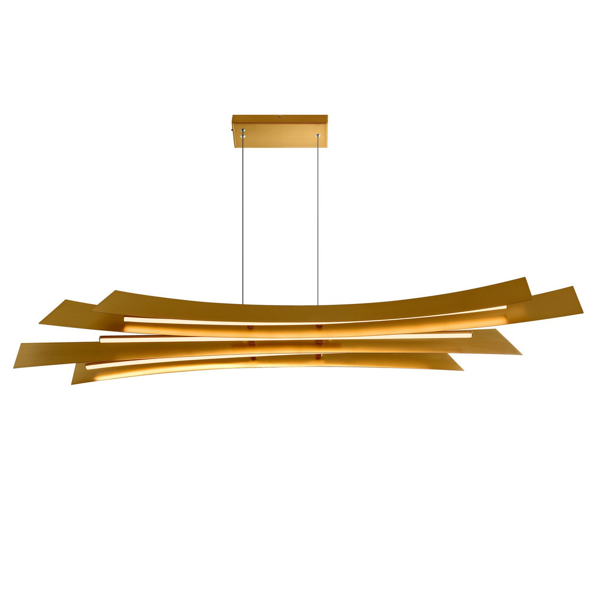 CWI Lighting - 1698P72-624 - LED Chandelier - Candora - Brass