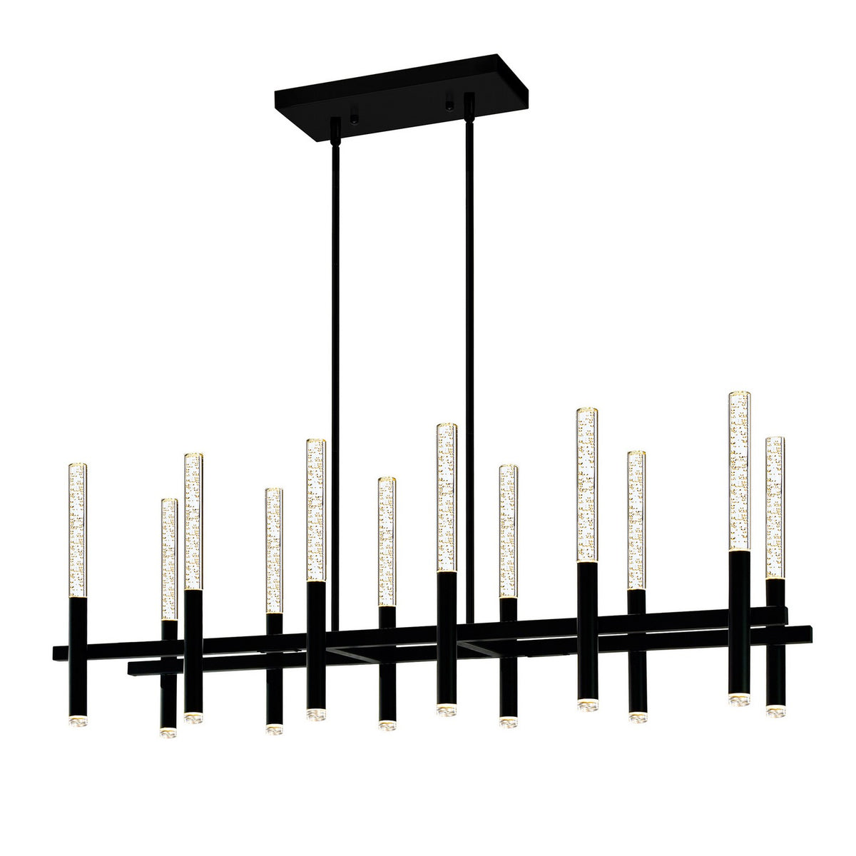 CWI Lighting - 1703P48-12-101-RC - LED Chandelier - Dragonswatch - Black