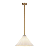 Alora - PD451814AGOP - One Light Pendant - Serena - Aged Gold/Opal Glass