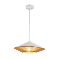 Alora - PD633215WHBR - One Light Pendant - Daphne - White/Brown Cotton Rope
