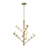 Kuzco Lighting - CH55530-BG/OP - LED Chandelier - Cypress - Brushed Gold/Opal Glass
