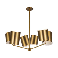 Kuzco Lighting - CH58830-BG - Six Light Chandelier - Keiko - Brushed Gold