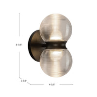 Kuzco Lighting - EW77209-BK/OP - LED Exterior Wall Mount - Peri - Black/Opal Glass
