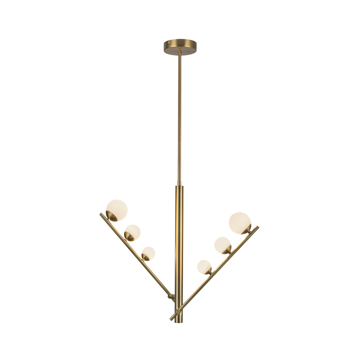 Kuzco Lighting - PD55520-BG/OP - LED Pendant - Cypress - Brushed Gold/Opal Glass