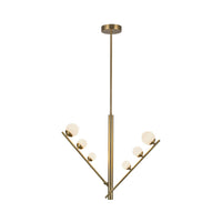 Kuzco Lighting - PD55520-BG/OP - LED Pendant - Cypress - Brushed Gold/Opal Glass