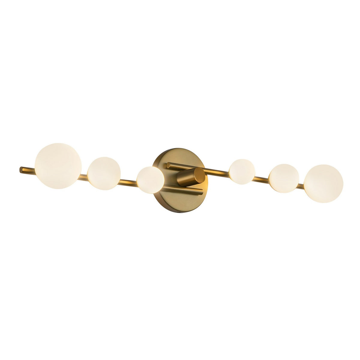 Kuzco Lighting - VL55529-BG/OP - LED Vanity - Cypress - Brushed Gold/Opal Glass