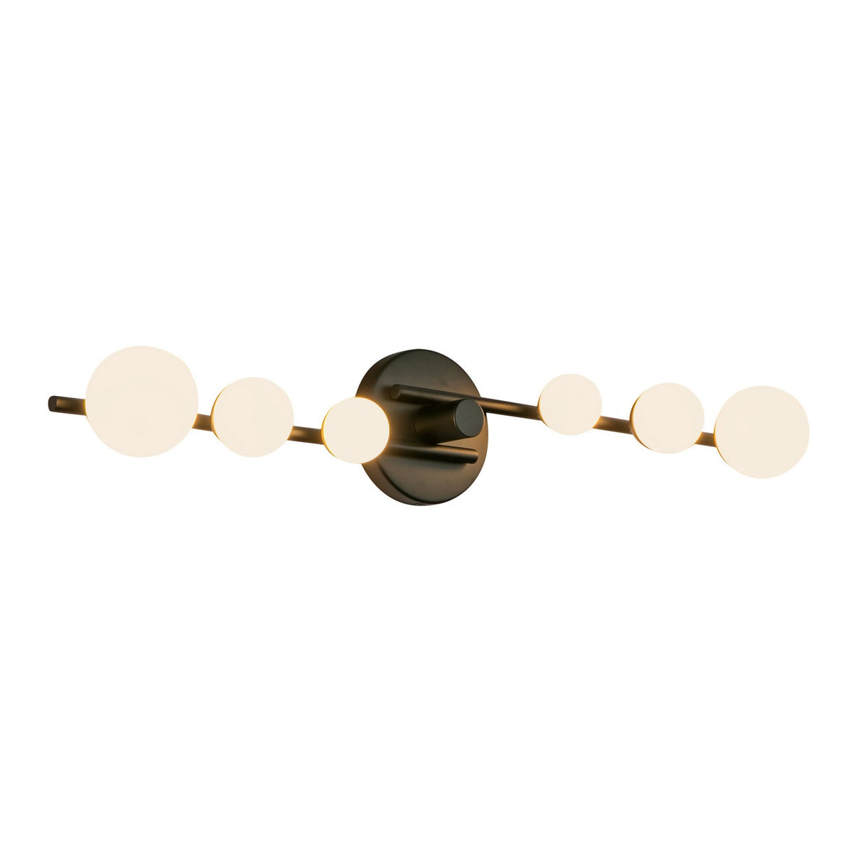 Kuzco Lighting - VL55529-BK/OP - LED Vanity - Cypress - Black/Opal Glass
