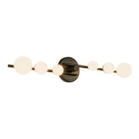 Kuzco Lighting - VL55529-BK/OP - LED Vanity - Cypress - Black/Opal Glass