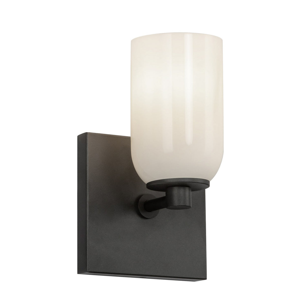 Kuzco Lighting - WS57704-BK/GO - One Light Wall Sconce - Nola - Black/Glossy Opal Glass