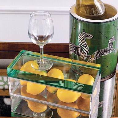 Port 68 Zebra Green Ice Bucket