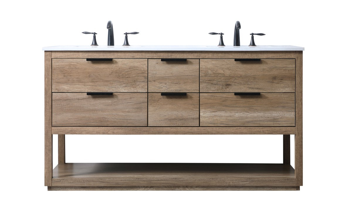 Elegant Lighting - VF19260DNT - Double Bathroom Vanity - Larkin ...