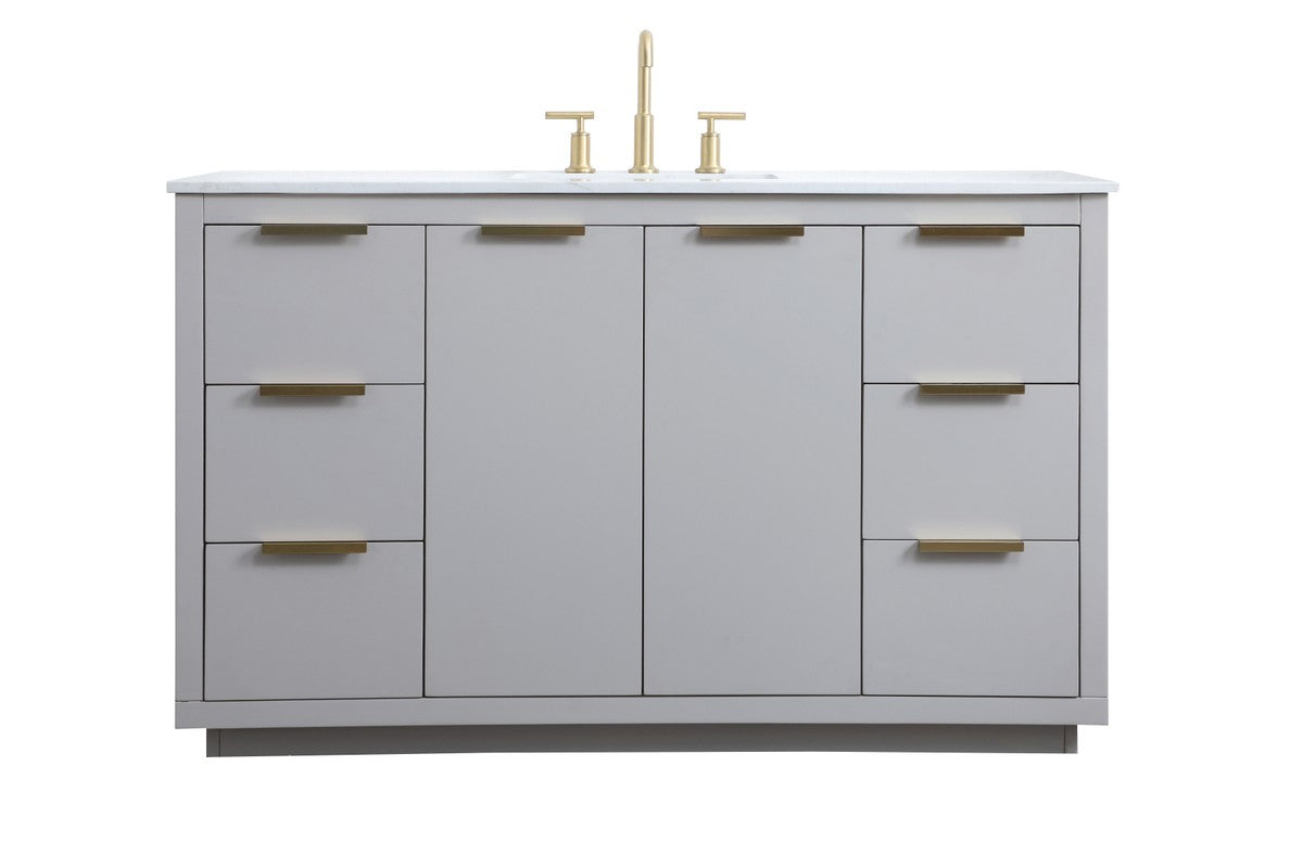Elegant Lighting - VF19454GR - SIngle Bathroom Vanity - Blake - Grey ...