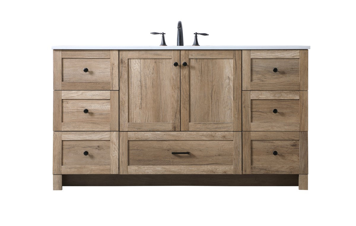 Elegant Lighting - VF2860NT - SIngle Bathroom Vanity - Soma - Natural ...