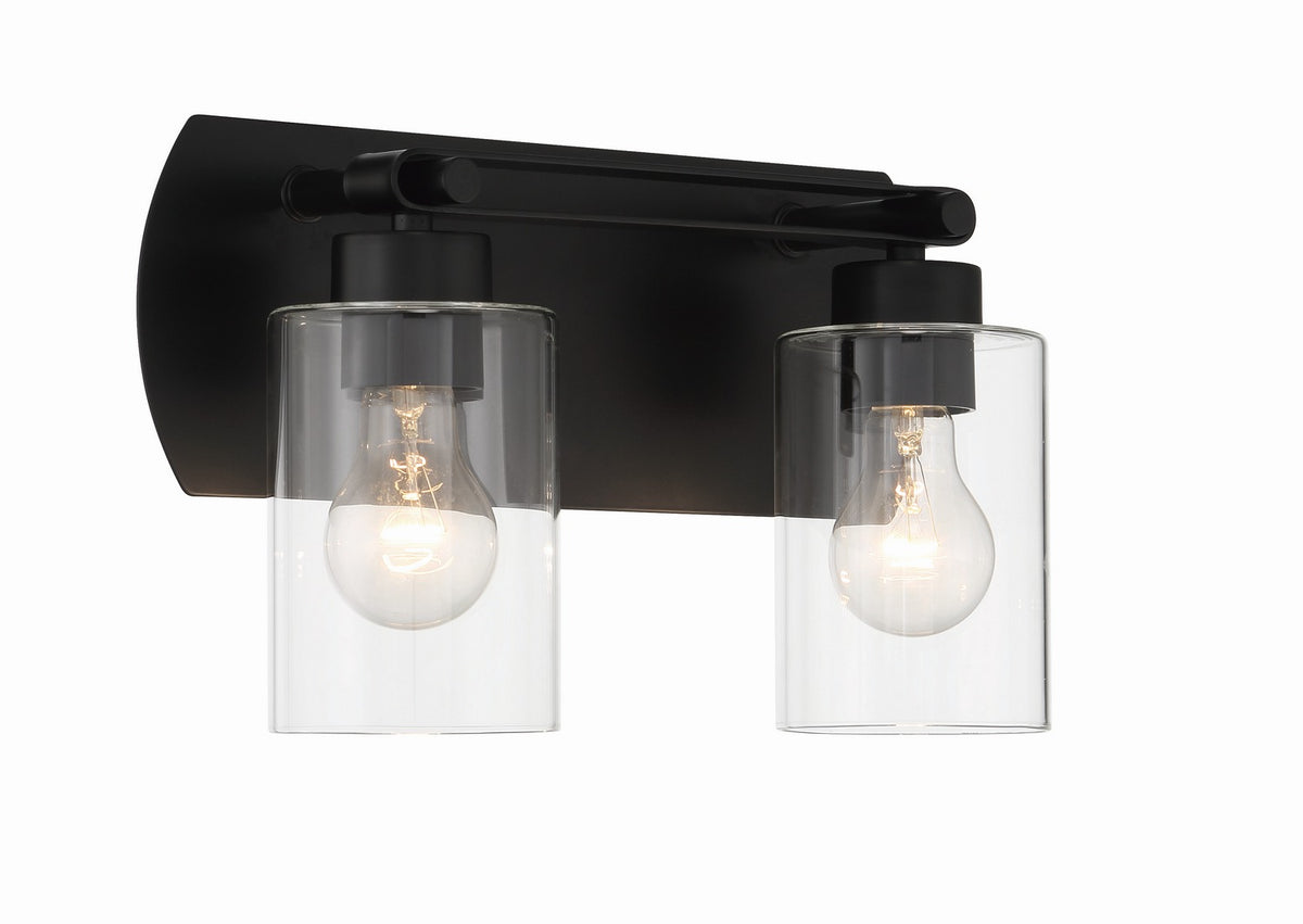 Craftmade - 17614FB2 - Two Light Vanity - Hendrix - Flat Black