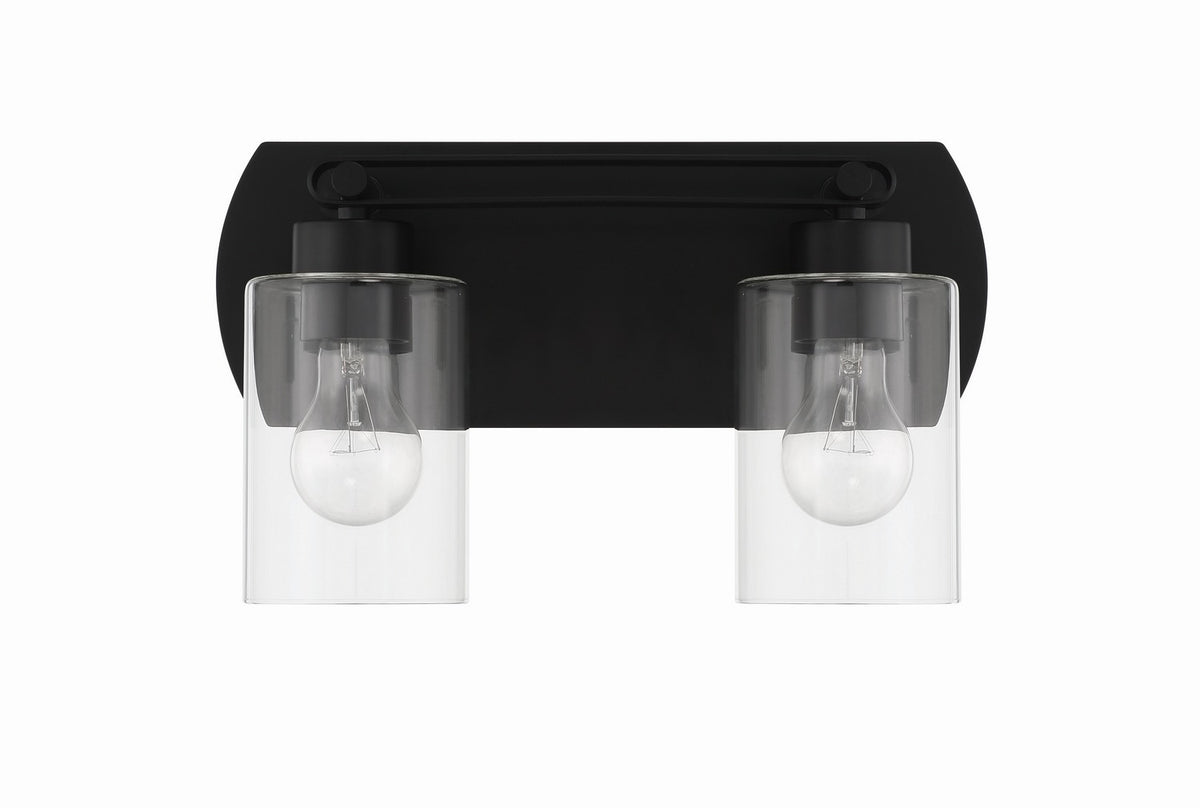 Craftmade - 17614FB2 - Two Light Vanity - Hendrix - Flat Black
