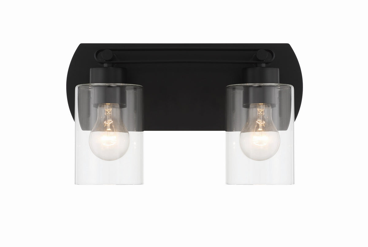 Craftmade - 17614FB2 - Two Light Vanity - Hendrix - Flat Black