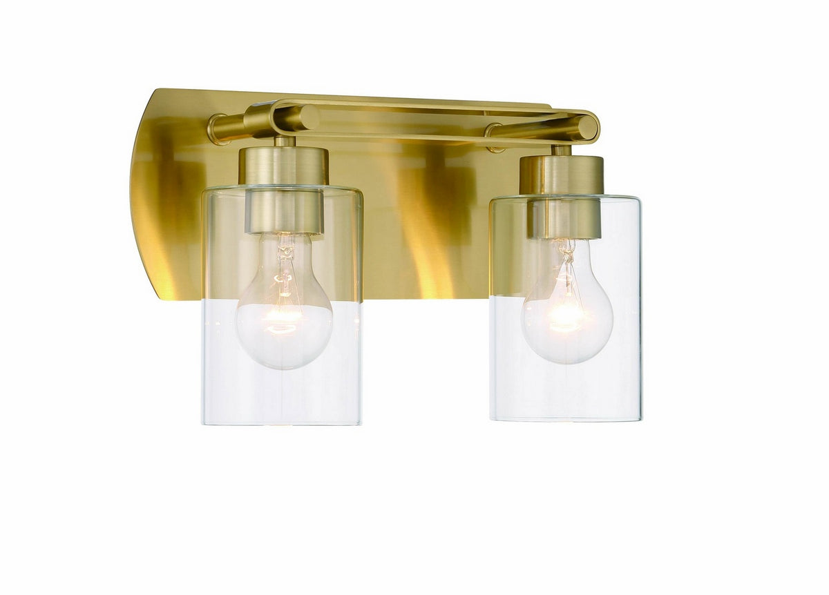 Craftmade - 17614SB2 - Two Light Vanity - Hendrix - Satin Brass