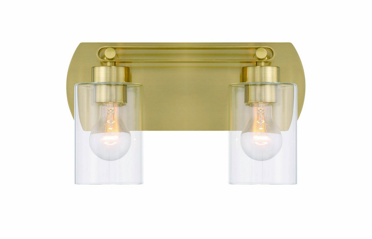 Craftmade - 17614SB2 - Two Light Vanity - Hendrix - Satin Brass