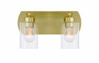 Craftmade - 17614SB2 - Two Light Vanity - Hendrix - Satin Brass