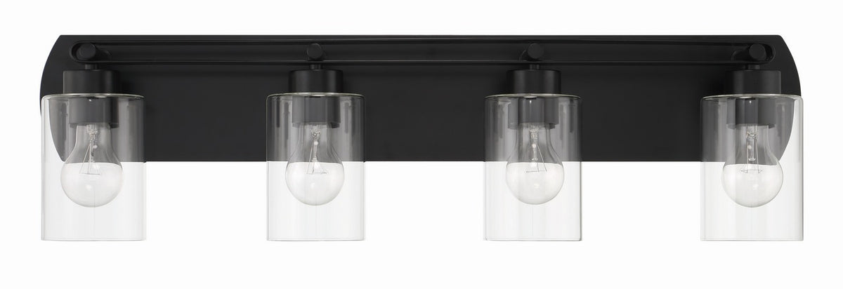 Craftmade - 17631FB4 - Four Light Vanity - Hendrix - Flat Black