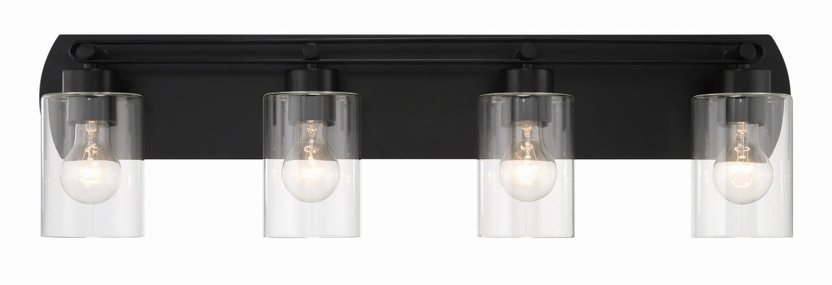 Craftmade - 17631FB4 - Four Light Vanity - Hendrix - Flat Black