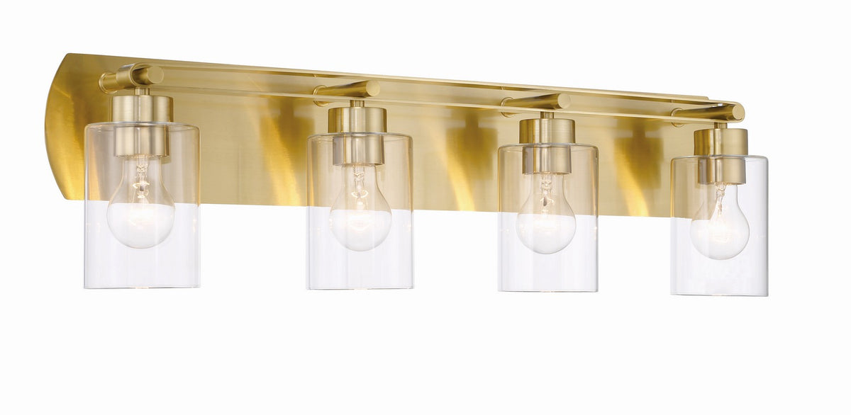 Craftmade - 17631SB4 - Four Light Vanity - Hendrix - Satin Brass