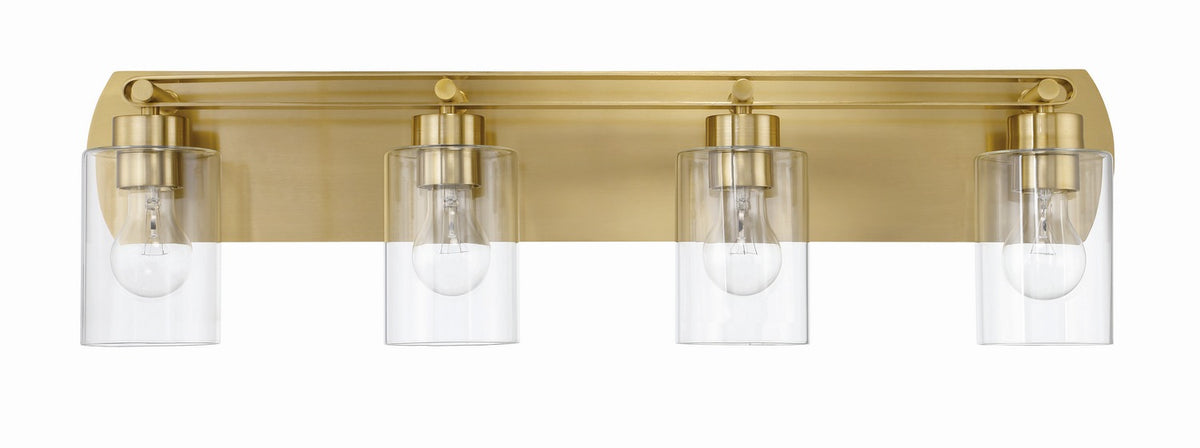 Craftmade - 17631SB4 - Four Light Vanity - Hendrix - Satin Brass