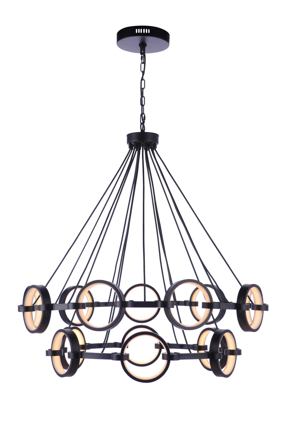 Craftmade - 59315-FB-LED - LED Chandelier - Context - Flat Black