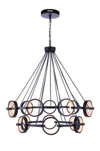 Craftmade - 59315-FB-LED - LED Chandelier - Context - Flat Black