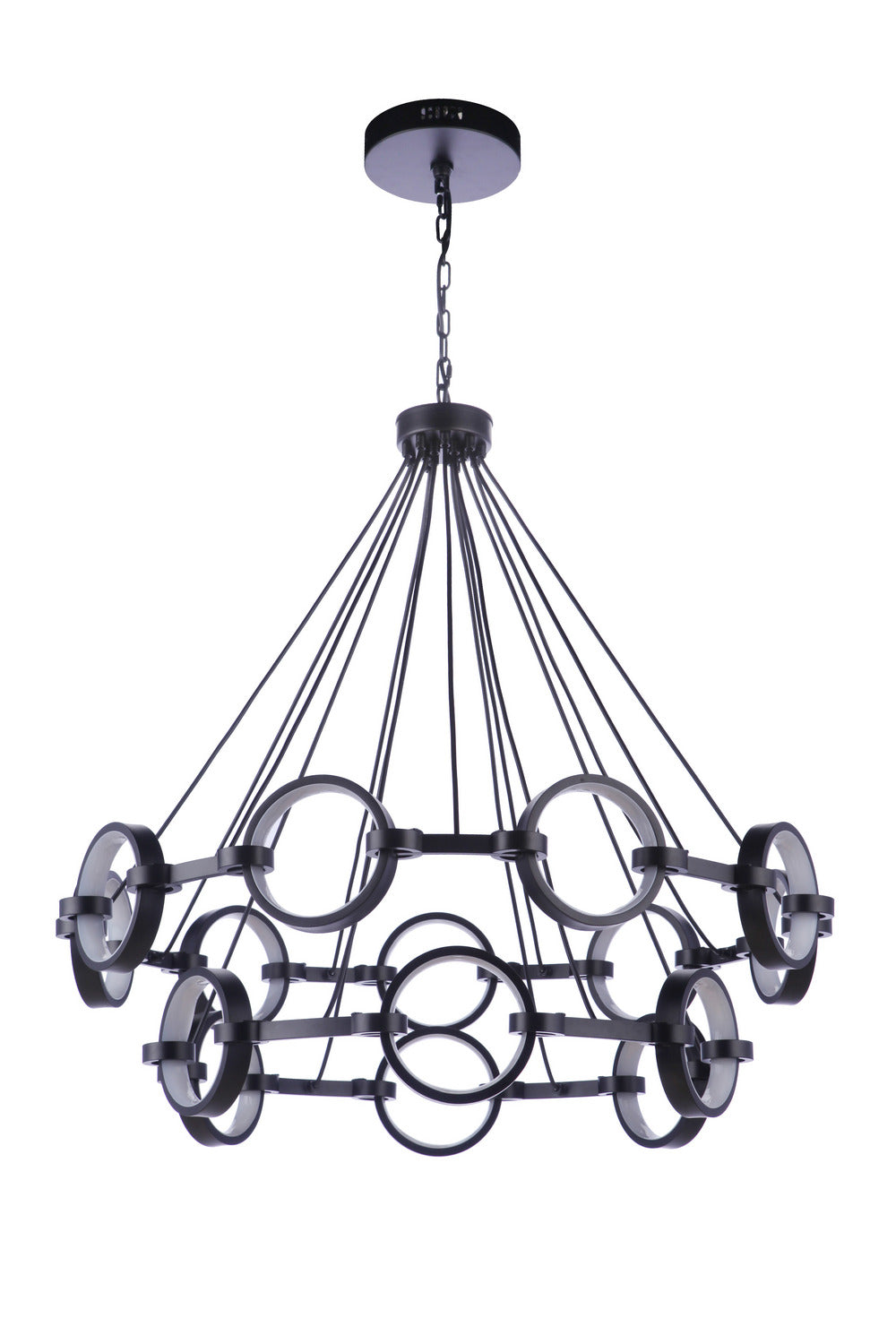 Craftmade - 59315-FB-LED - LED Chandelier - Context - Flat Black