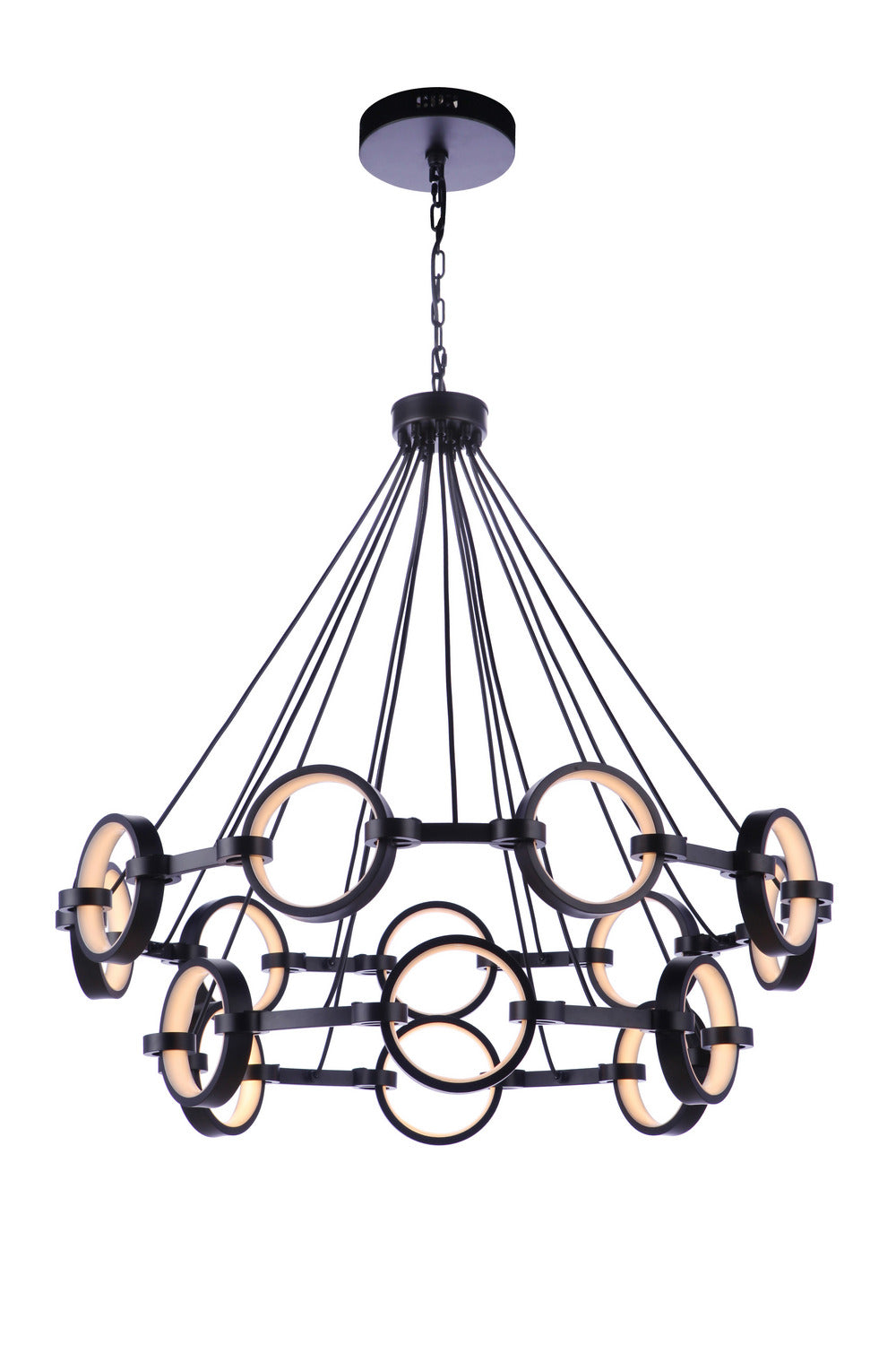 Craftmade - 59315-FB-LED - LED Chandelier - Context - Flat Black