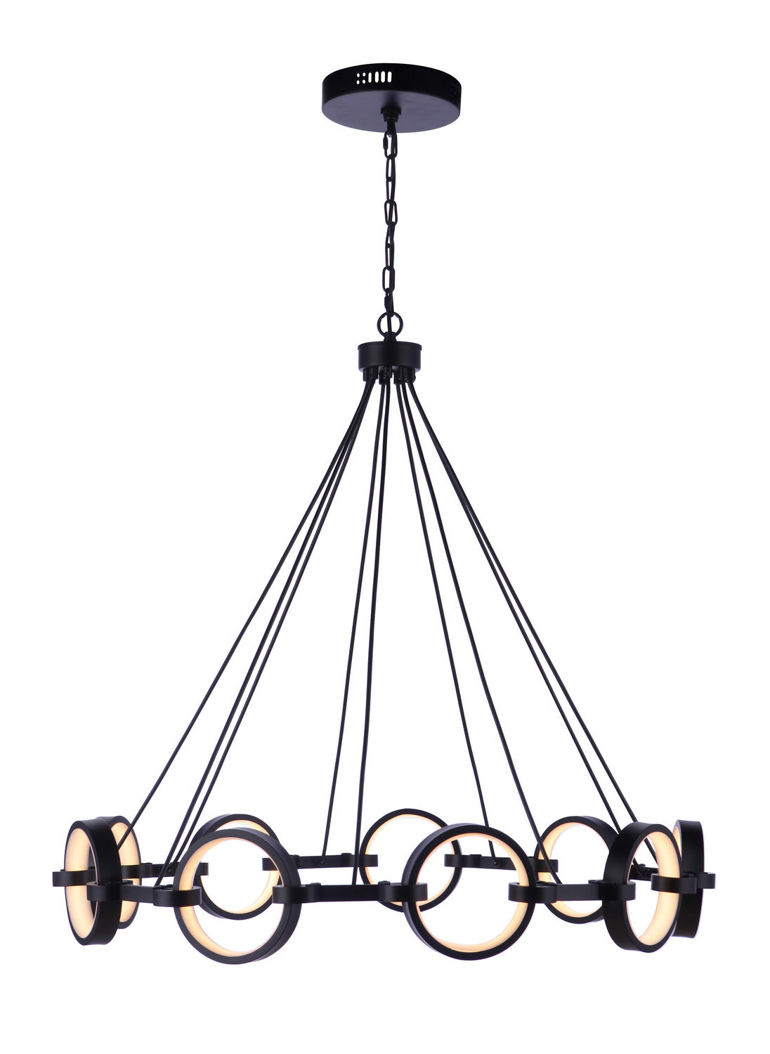 Craftmade - 59329-FB-LED - LED Chandelier - Context - Flat Black