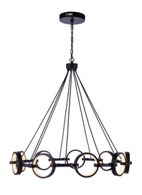 Craftmade - 59329-FB-LED - LED Chandelier - Context - Flat Black
