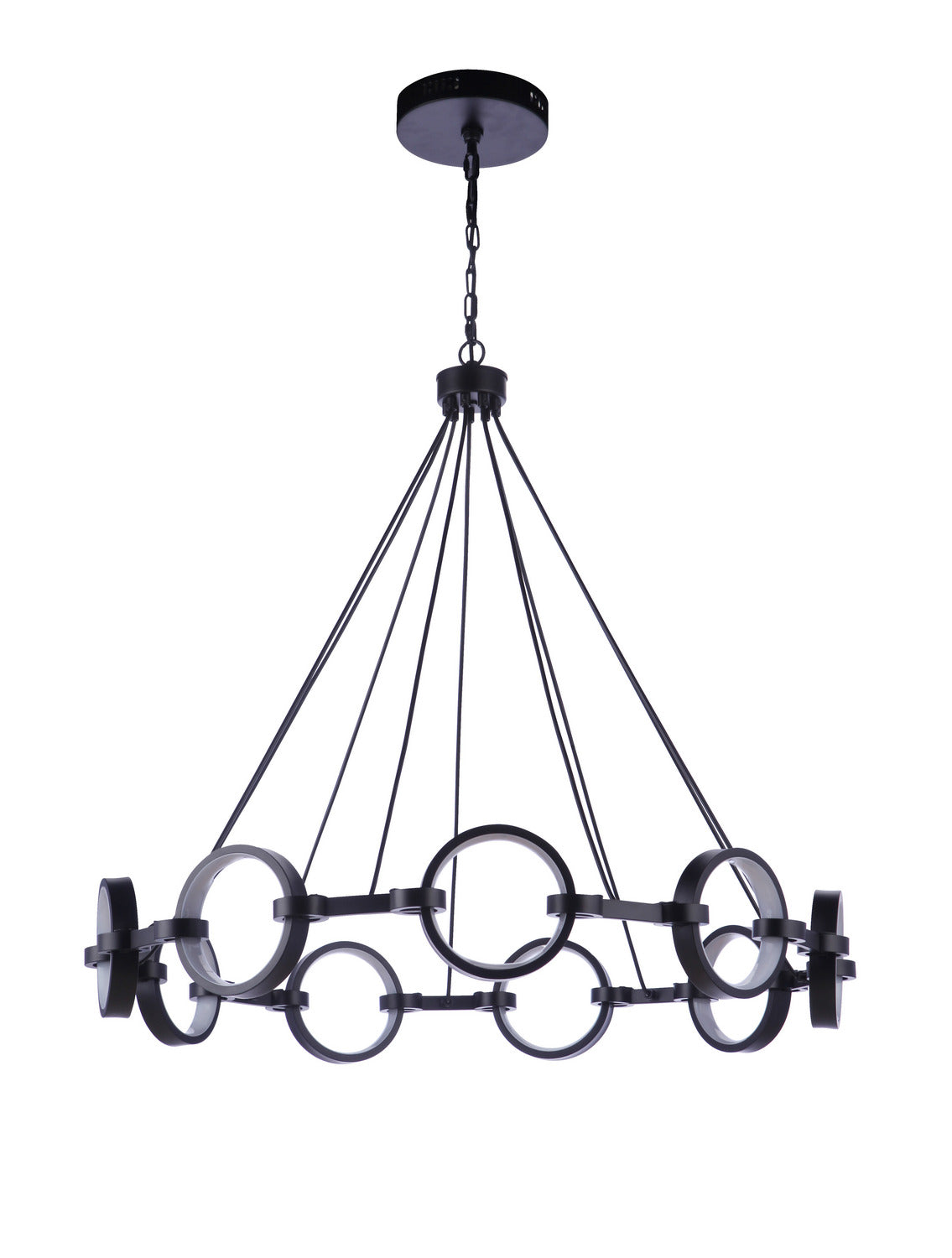 Craftmade - 59329-FB-LED - LED Chandelier - Context - Flat Black