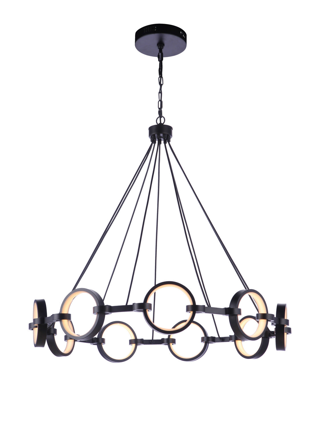 Craftmade - 59329-FB-LED - LED Chandelier - Context - Flat Black