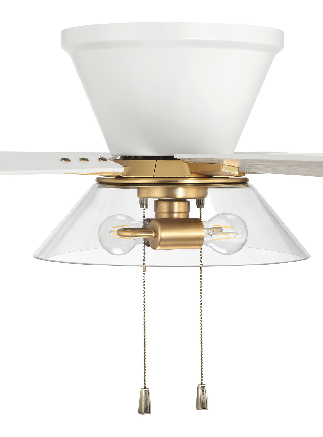 Craftmade - IST52WSB5 - 52" Ceiling Fan - Insight - White/Satin Brass