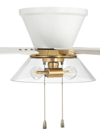 Craftmade - IST52WSB5 - 52" Ceiling Fan - Insight - White/Satin Brass